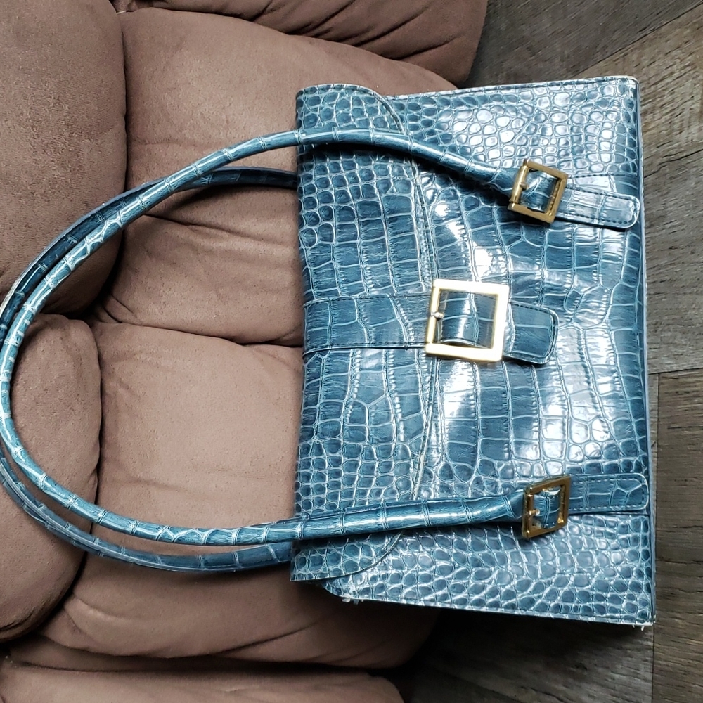 Casual Corner snake skin purse